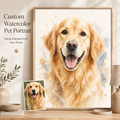 Custom Pet Watercolor Portrait
