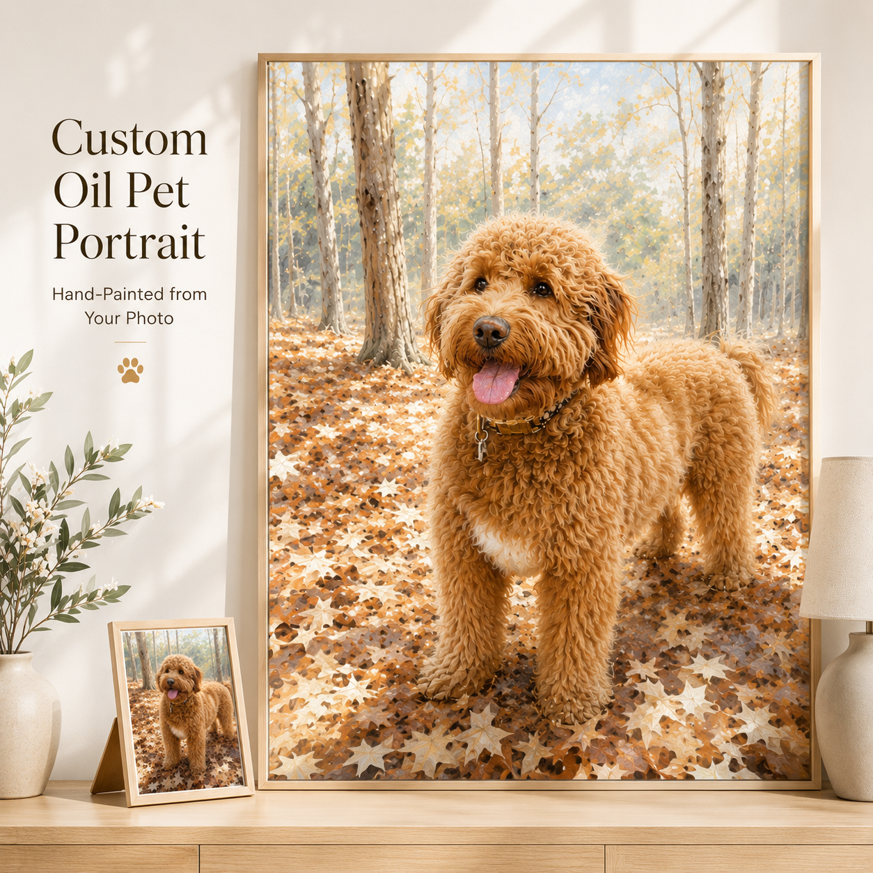Custom Oil Pet Portrait from Photo