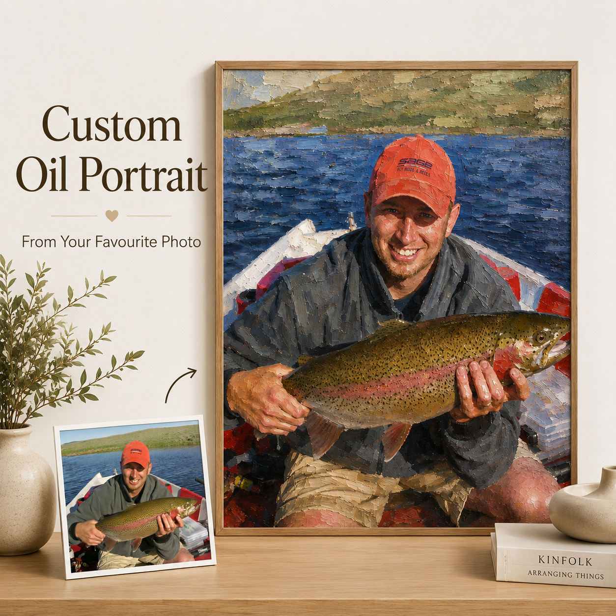 Custom Oil People Portrait – Hand-Painted from Your Photo