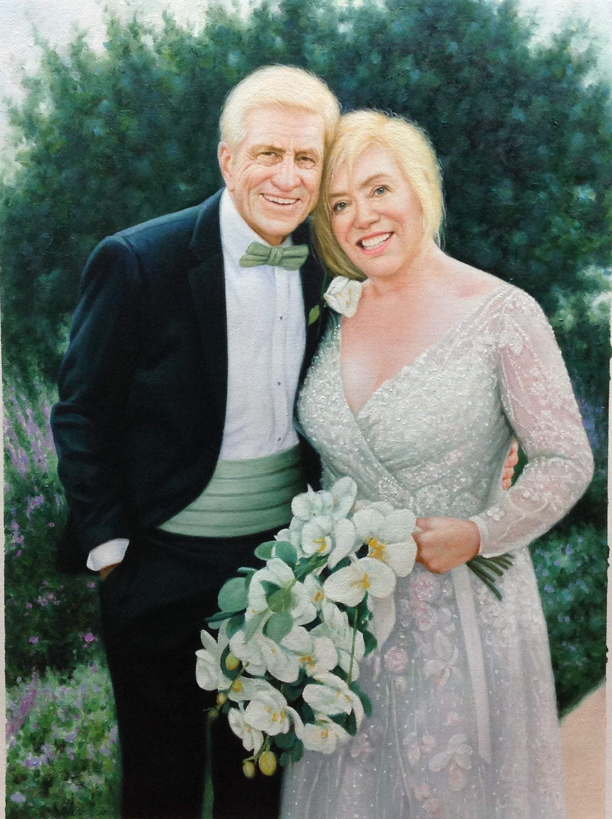 Finished hand-painted portrait
