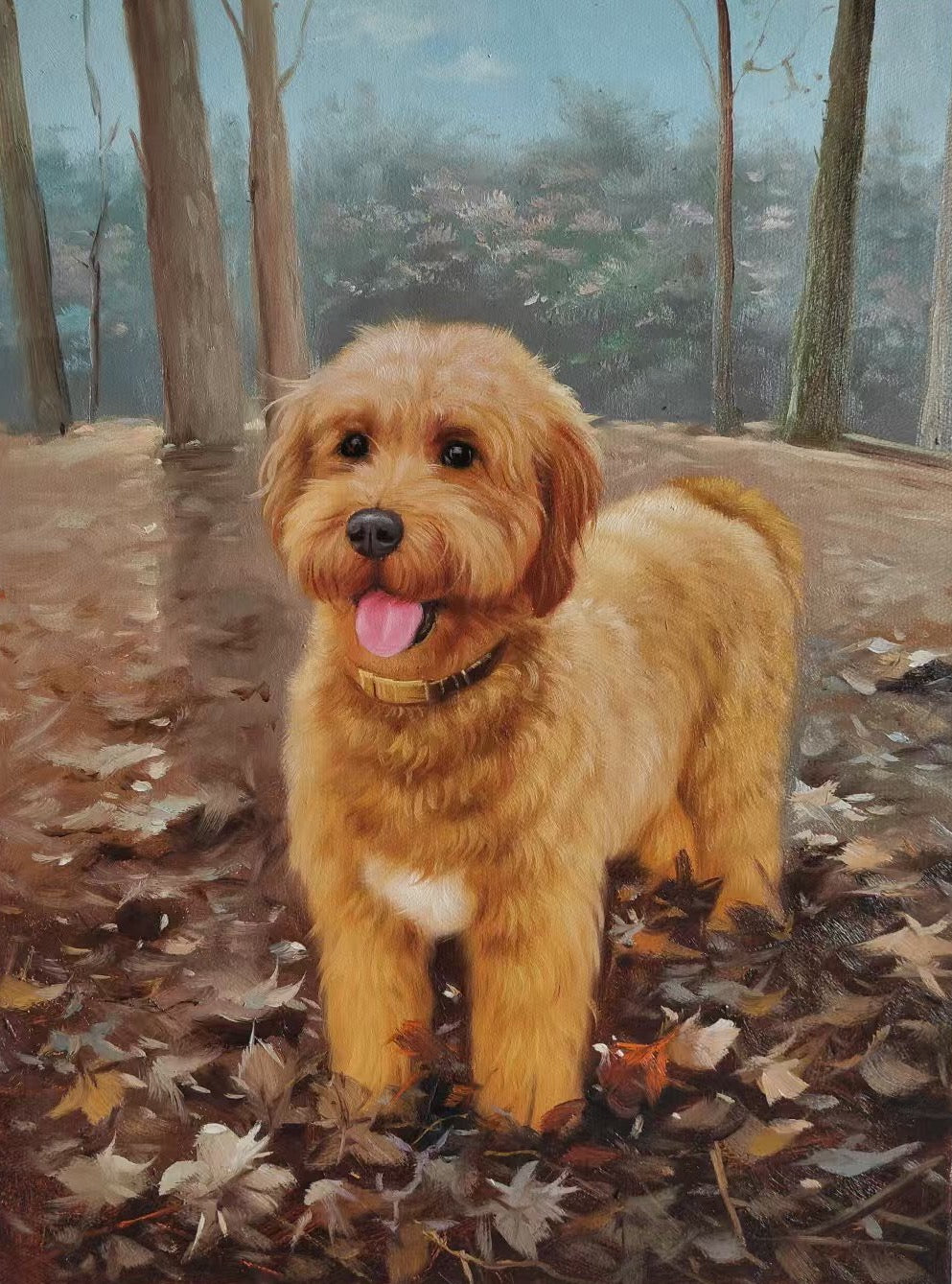 Finished hand-painted portrait