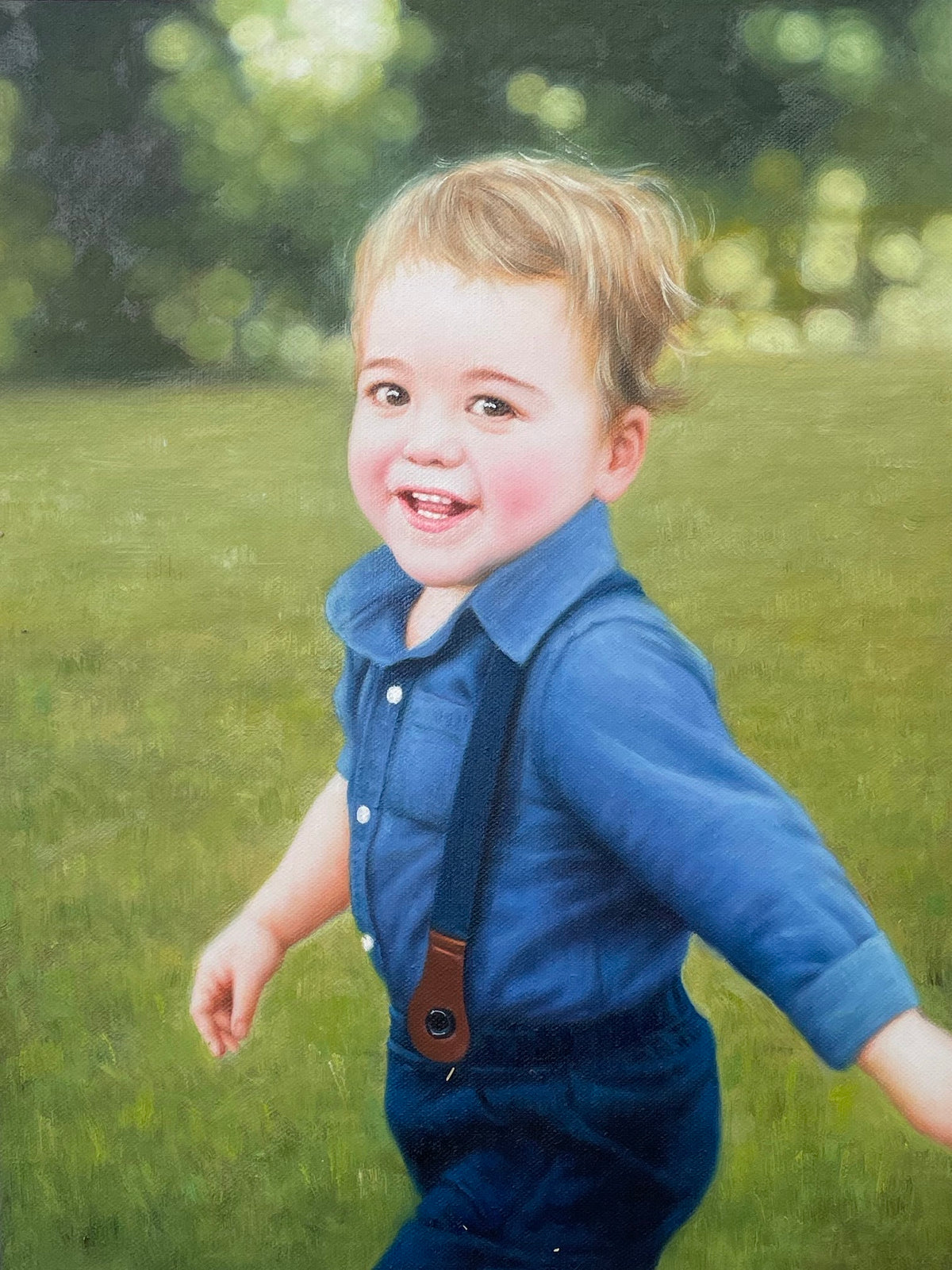 Finished hand-painted portrait