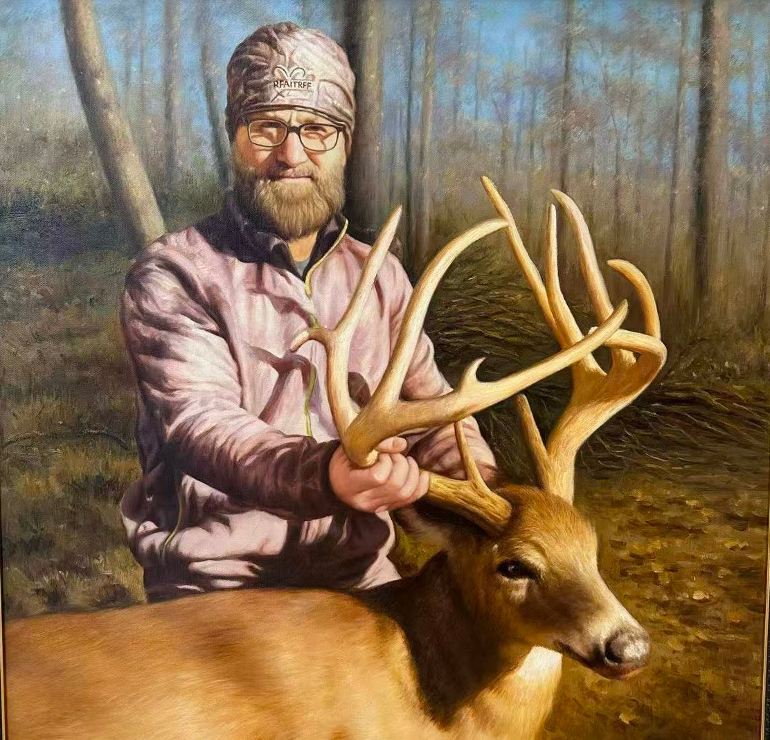 Finished hand-painted portrait