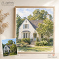 Custom House Watercolor Portrait from Photo | Personalized Housewarming Gift