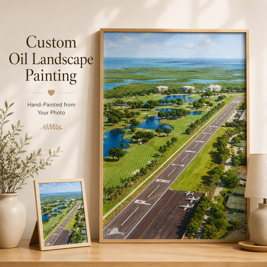 Custom Landscape Oil Painting – Hand-Painted from Your Photo